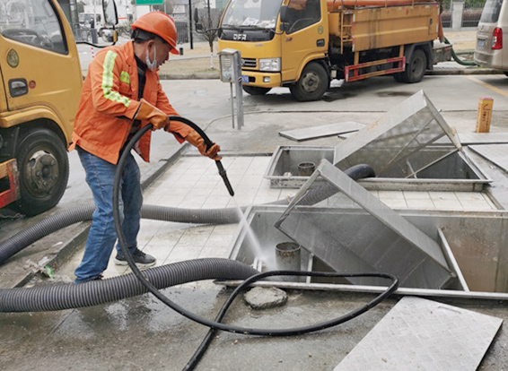 沁园街道隔油池清理